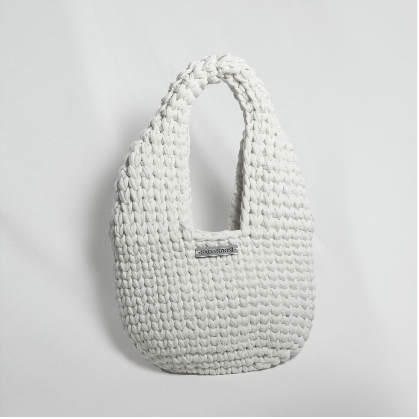 White Crochet Handbag