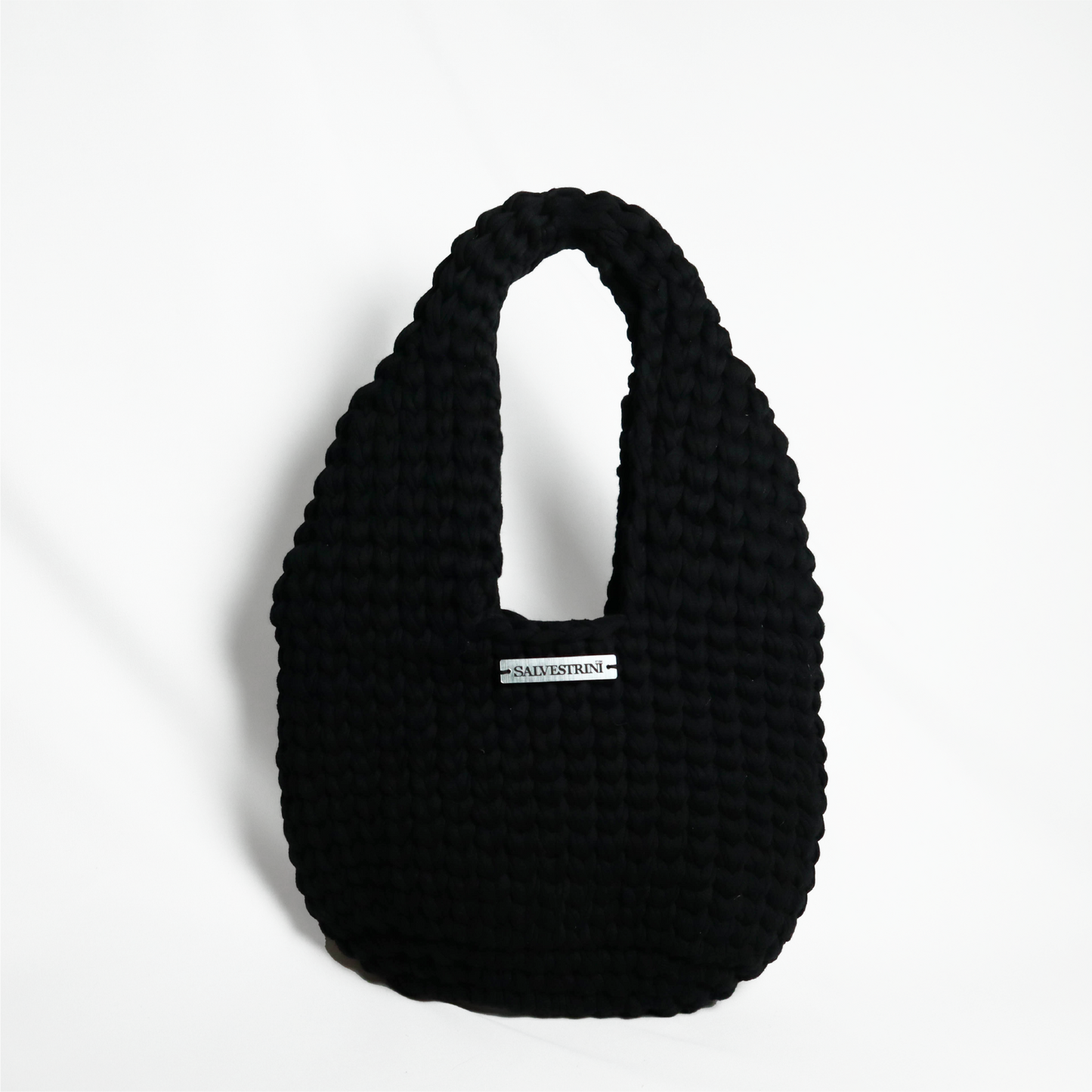 Black Crochet Handbag