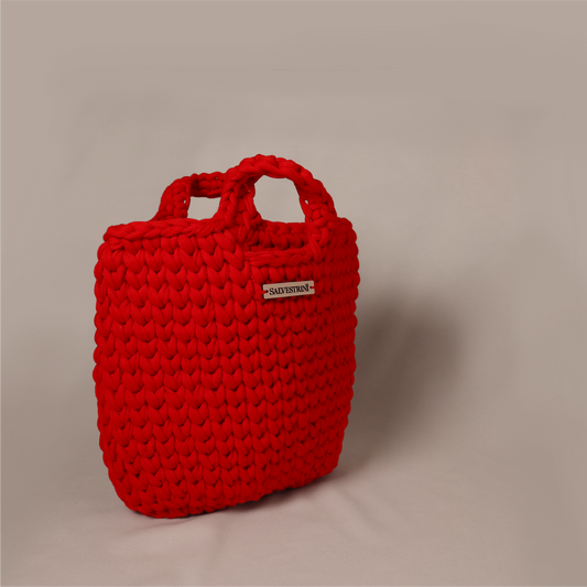 Red Mini Crochet Bag