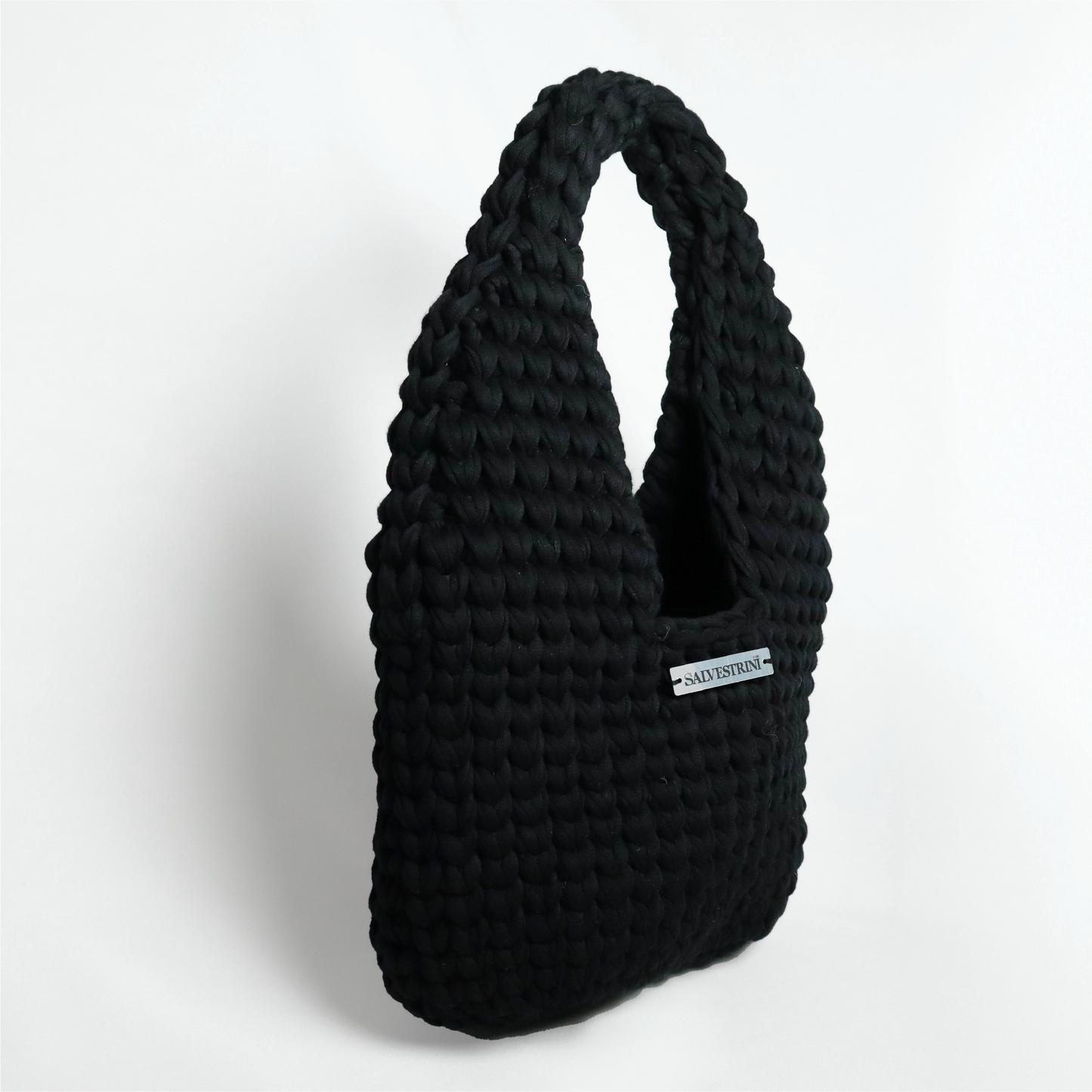 Black Crochet Handbag