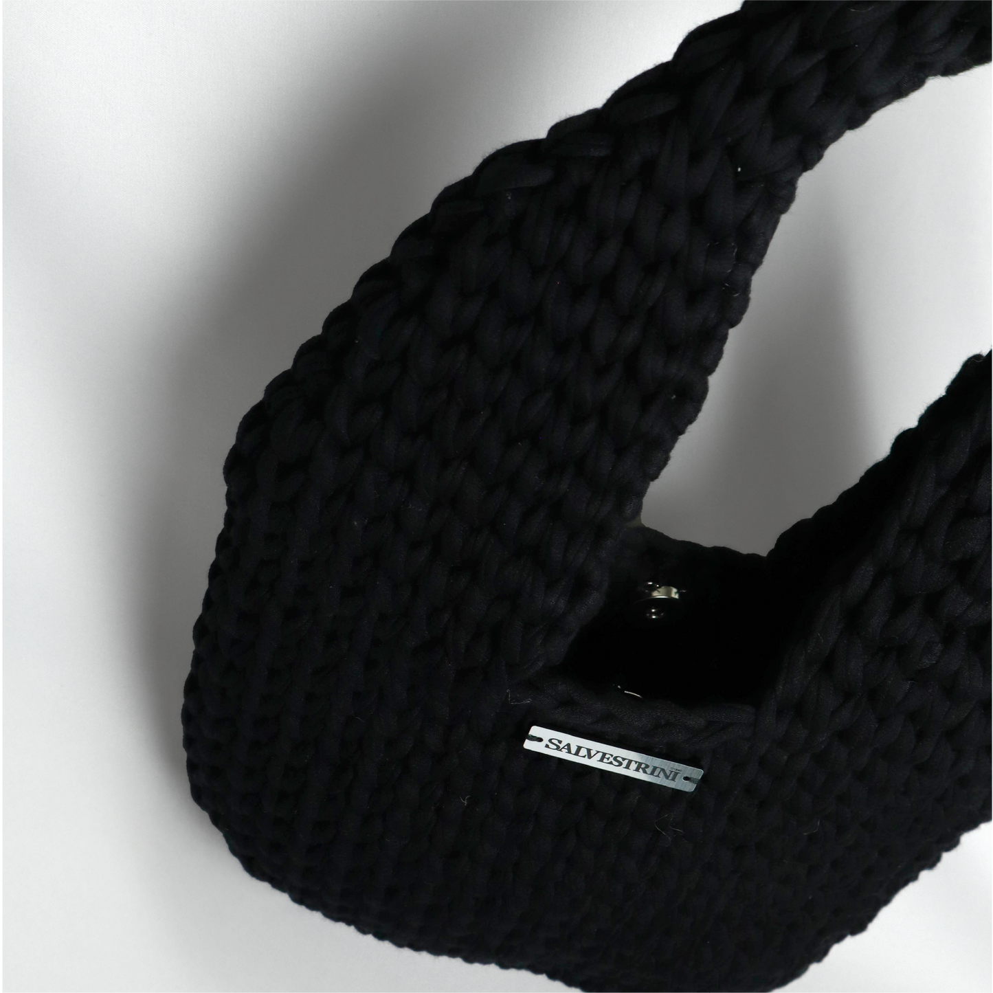 Black Crochet Handbag