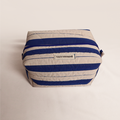 Navy Stripes Cosmetic Bag