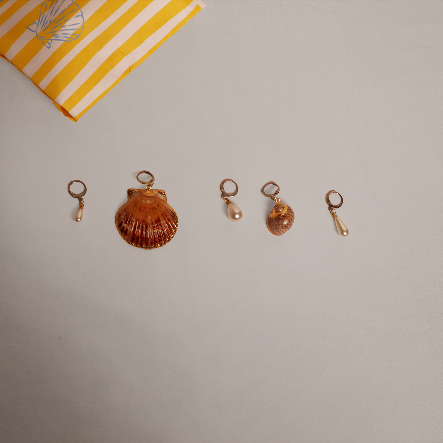 Mini Seashell Charms (set of 5 mystery charms)