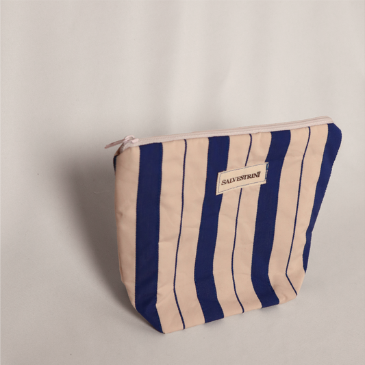 Navy Stripes Standing Pouch